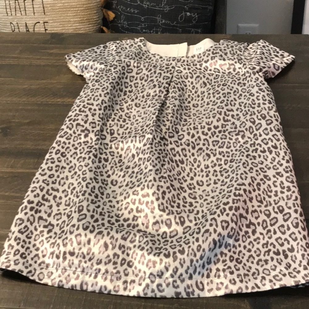 Girls Gap dress size M leopard print